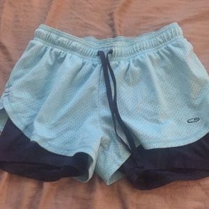 Blue running champion shorts